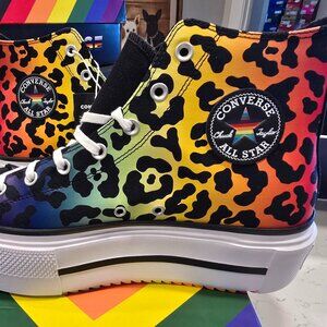 Converse Chuck Taylor All Star Platform Pride Men's Sz 11 Shoes Leopard A15782C